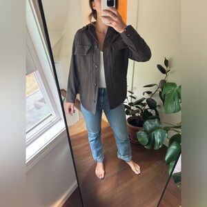 Everlane oversized wool shirt jacket